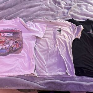 Hollister Short Sleeve Car Tees - Graphic White, Logo White, Black